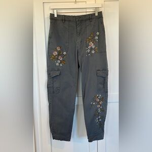 Sundance Floral Embroidered Cargo Pants